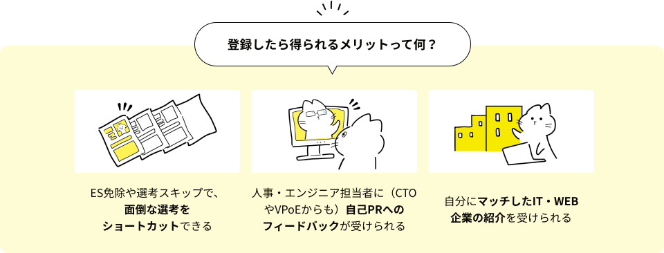 登録したら得られるメリットって何？